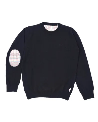 BOB Maglia Uomo FOSTER AI 25/26 lana dotata di toppa con fantasia 02 NAVY