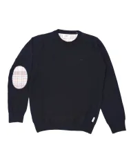 BOB Maglia Uomo FOSTER AI 25/26 lana dotata di toppa con fantasia 02 NAVY