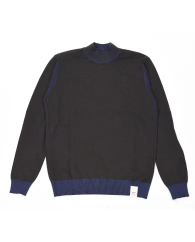 BOB Maglia Uomo LUBE AI 25/26 lana regular reversibile con lupetto 08 MILIT/CHINA