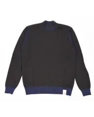 BOB Maglia Uomo LUBE AI 25/26 lana regular reversibile con lupetto 08 MILIT/CHINA