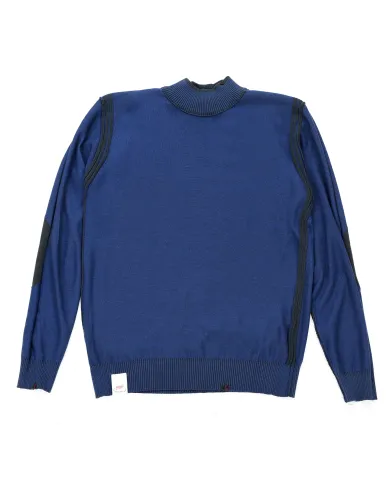 BOB Maglia Uomo LUBE AI 25/26 lana regular reversibile con lupetto 08 MILIT/CHINA