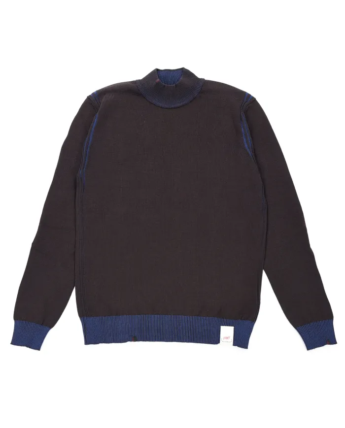 BOB Maglia Uomo LUBE AI 25/26 lana regular reversibile con lupetto 06 MORO/CHINA