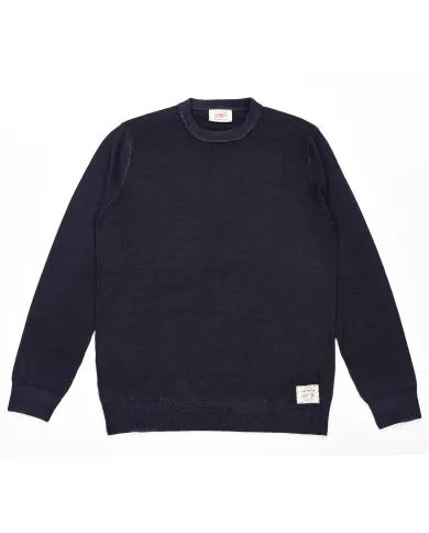 BOB Maglia Uomo MARCEL AI 25/26 lana merino lavorato a maglia 01 BLU