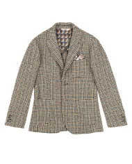 BOB Giacca Uomo POCK123 AI 25/26 lana lavorato a maglia con motivo a quadri VARIANTE 1