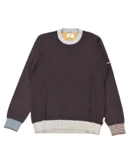 BOB Maglia Uomo ROY AI 25/26 lana tegular con taschino applicato sulla manica 30 CIOCCOLATO