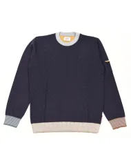 BOB Maglia Uomo ROY AI 25/26 lana tegular con taschino applicato sulla manica 02 NAVY