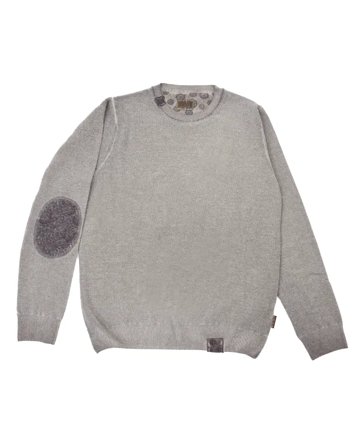 BOB Maglia Uomo SPIKE AI 25/26 lana con toppe a fantasia 012 MILITARE