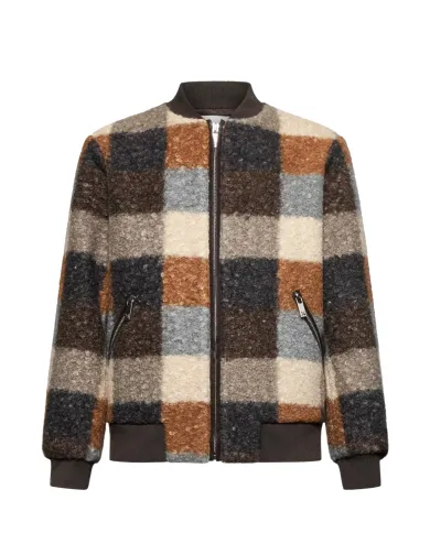 RICHMOND Bomber Uomo UXA25024GB MAHIR AI 25/26 fantasia check a quadri 08 FANT.CHECK