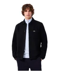 LACOSTE Overshirt Uomo CH8997 AI 25/26 in feltro con taschino HDE BLU NAVY