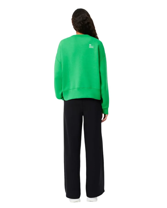 LACOSTE Pantalone Donna XF7374 AI 25/26 tuta a gamba larga con logo 031 NERO