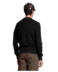 IMPURE Maglia Uomo ARTHUR COT AI 25/26 girocollo stone wash in cotone 11 BLACK BOARD