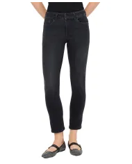 LIU JO Jeans Donna UF5006D4615 AI 25/26 denim skinny stile cropped 87462 Denim Black