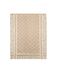 LIU JO Sciarpa Donna 2F5040T0300 AI 25/26 logo monogram con dettagli lurex 30003 OAT MILK