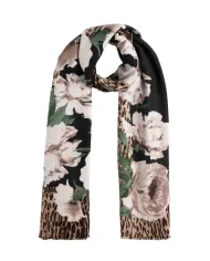 LIU JO Sciarpa Donna 2F5077T0300 AI 25/26 animalier floreale 22222 NERO