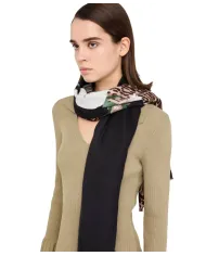 LIU JO Sciarpa Donna 2F5077T0300 AI 25/26 animalier floreale 22222 NERO