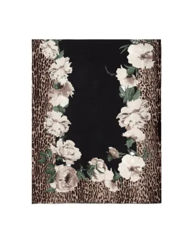 LIU JO Sciarpa Donna 2F5077T0300 AI 25/26 animalier floreale 22222 NERO