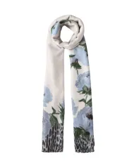 LIU JO Sciarpa Donna 2F5077T0300 AI 25/26 animalier floreale 74015 LIGHT DENIM