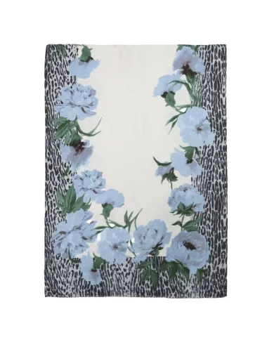 LIU JO Sciarpa Donna 2F5077T0300 AI 25/26 animalier floreale 74015 LIGHT DENIM