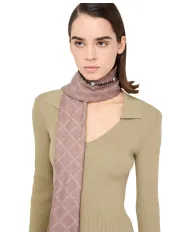 LIU JO Sciarpa Donna 2F5081T0300 AI 25/26 stampa animalier logo 00005 NATURALE