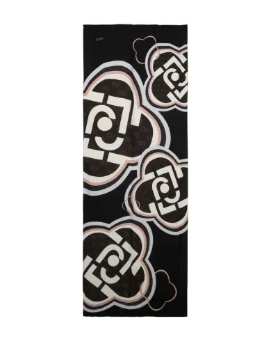 LIU JO Sciarpa Donna 2F5082T0300 AI 25/26 stola con logo 22222 NERO
