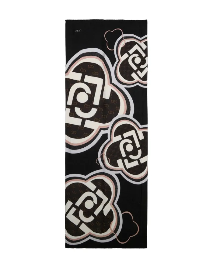 LIU JO Sciarpa Donna 2F5082T0300 AI 25/26 stola con logo 22222 NERO