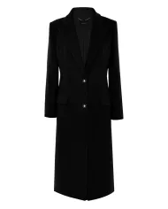 KOCCA Cappotto Donna A25PCA7584ABUN1736 DIONISIO AI 25/26 con collo revers e bottoni 00016 NERO