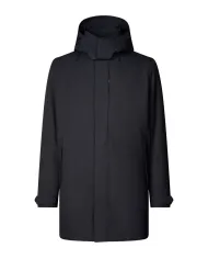 SAVE THE DUCK Cappotto Uomo D41584M WOLT21 SID AI 25/26 imbottito con cappuccio 90010 BLUE BLACK