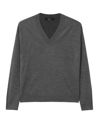 WEEKEND Maglia Donna 5366042600 FIOCCHI AI 25/26 con scollo a V 006 ANTRACITE