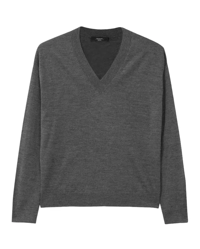 WEEKEND Maglia Donna 5366042600 FIOCCHI AI 25/26 con scollo a V 006 ANTRACITE