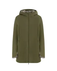 SUNS Parka Donna GBS53020D MARMOLADA AI 25/26 con cappuccio e interno in eco pelliccia V7 ARMY