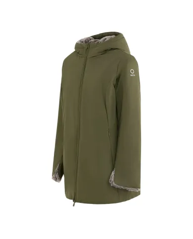 SUNS Parka Donna GBS53020D MARMOLADA AI 25/26 con cappuccio e interno in eco pelliccia V7 ARMY