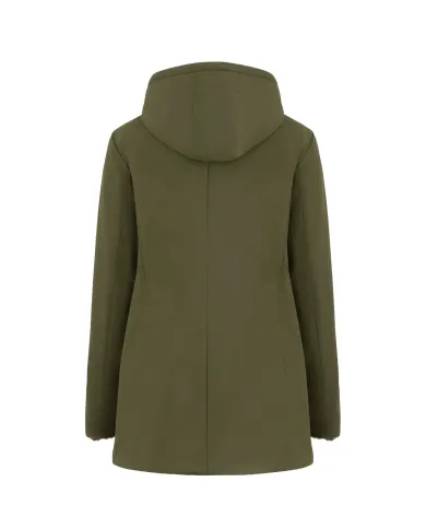 SUNS Parka Donna GBS53020D MARMOLADA AI 25/26 con cappuccio e interno in eco pelliccia V7 ARMY