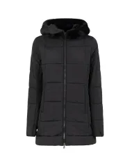 SUNS Parka Donna GBS63030D ACRAB AI 25/26 sdoppiabile con cappuccio in pelliccia. V2 BLACK