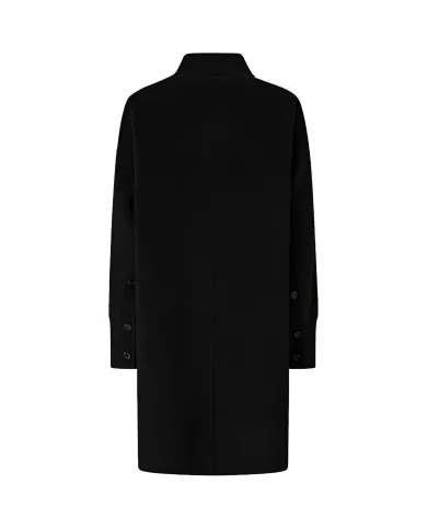 PINKO Cappotto Donna 105404 A1ZQ CERTOSA AI 25/26 oversize con collo coreano e bottoni Z99 NERO limousine