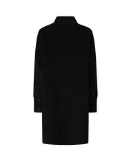 PINKO Cappotto Donna 105404 A1ZQ CERTOSA AI 25/26 oversize con collo coreano e bottoni Z99 NERO limousine