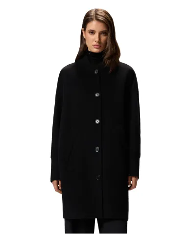 PINKO Cappotto Donna 105404 A1ZQ CERTOSA AI 25/26 oversize con collo coreano e bottoni Z99 NERO limousine