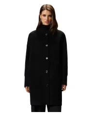 PINKO Cappotto Donna 105404 A1ZQ CERTOSA AI 25/26 oversize con collo coreano e bottoni Z99 NERO limousine