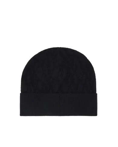 ARMANI EXCHANGE Berretto Donna XW001495 AF11956 AI 25/26 con risvolto e logo monogram FC101 Black/Black