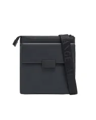 ARMANI EXCHANGE Tracolla Uomo XM001615 AF17209 AI 25/26 in ecopelle piatta con logo UC001 BLACK