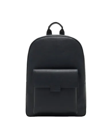 ARMANI EXCHANGE Zaino Uomo XM001642 AF17209 AI 25/26 in ecopelle con patta e logo UC001 BLACK