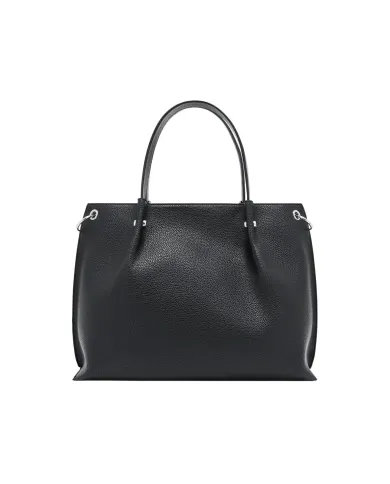 ARMANI EXCHANGE Borsa Donna XW001211 AF15625 AI 25/26 shopping in ecopelle con tasca UC001 BLACK