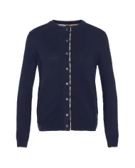 BARBOUR Cardigan Donna LKN1076 PENDLE AI 25/26 con bottoni e toppe NY78 navy