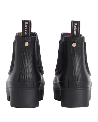 BARBOUR Tronchetto Donna LRF0100 HALTON AI 25/26 gomma con tasselli laterali BK11 BLACK