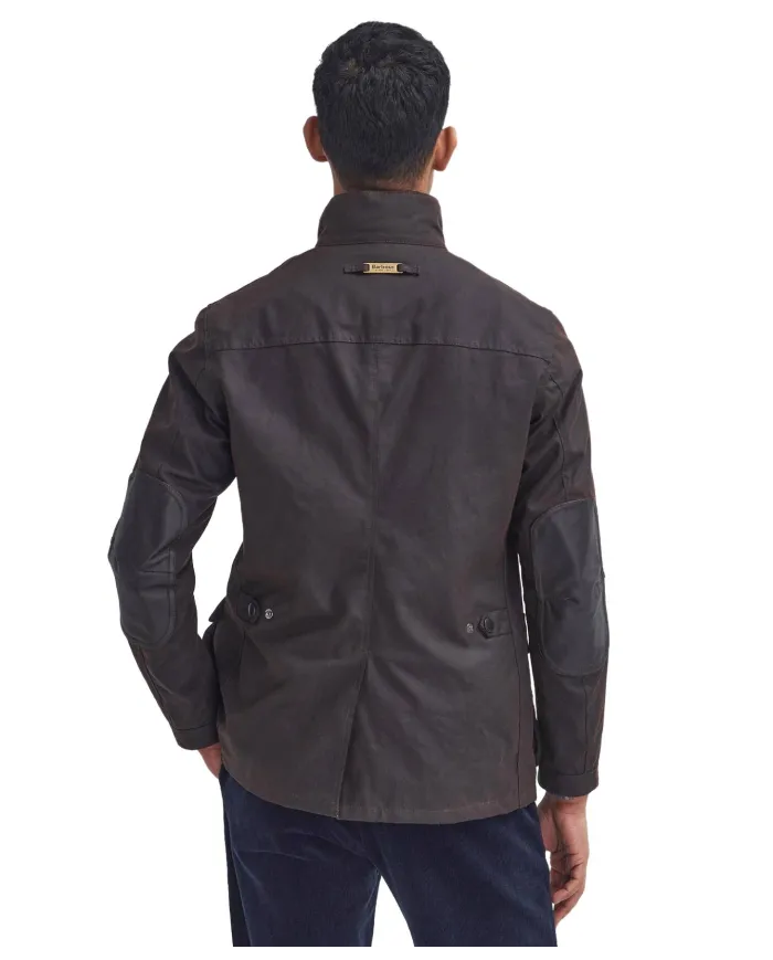 BARBOUR Field jacket Uomo MWX0700 OGSTON WAX AI 25/2026 cotone cerato con fodera trapuntata RU71 Rustic/Classic