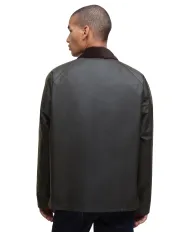 BARBOUR Giacca Uomo MWX2492 TRACKER AI 25/26 cerata con colletto classico OL71 OLIVE