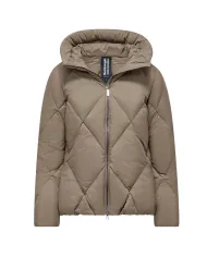 BOMBOOGIE Piumino Donna GW8639 MNW5 DIAMOND AI 25/26 nylon in tinta unita con motivo trapuntato 172 TAUPE