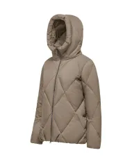 BOMBOOGIE Piumino Donna GW8639 MNW5 DIAMOND AI 25/26 nylon in tinta unita con motivo trapuntato 172 TAUPE