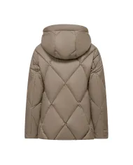 BOMBOOGIE Piumino Donna GW8639 MNW5 DIAMOND AI 25/26 nylon in tinta unita con motivo trapuntato 172 TAUPE
