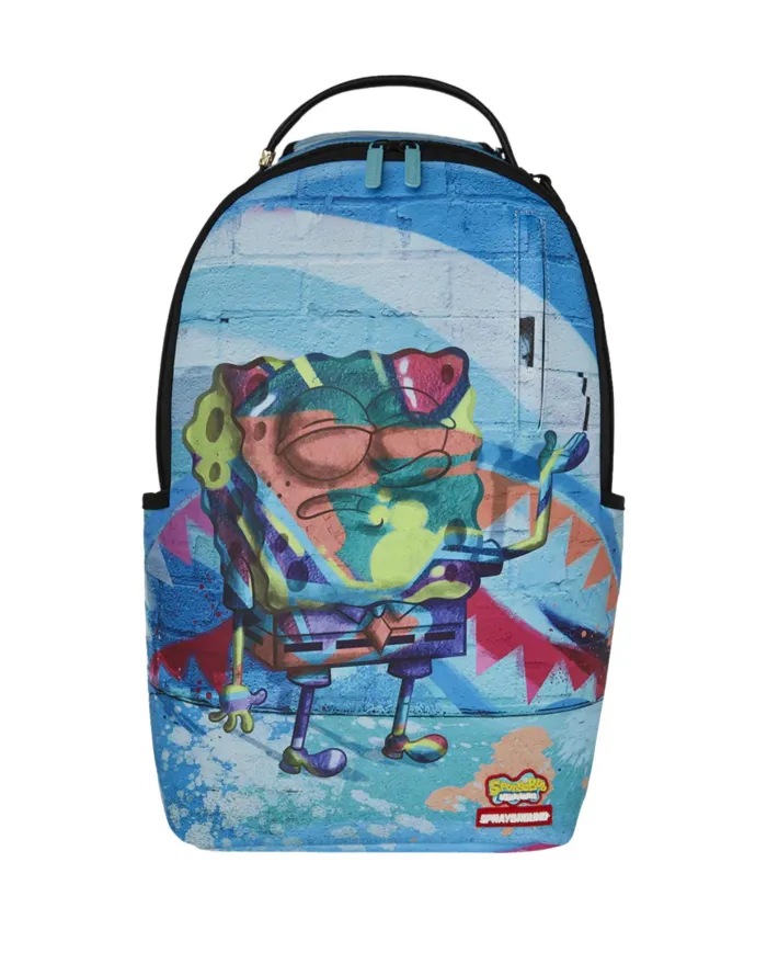 SPRAYGROUND Zaino Uomo 910B5928NSZ PAINTED SPONGEBOB AI 25/26 con stampa 01 spongebob