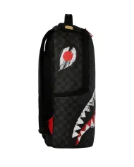 SPRAYGROUND Zaino Uomo 910B7102NSZ SCRIBBLE SHARK AI 25/26 con stampa check e shark 03 quadro black shark
